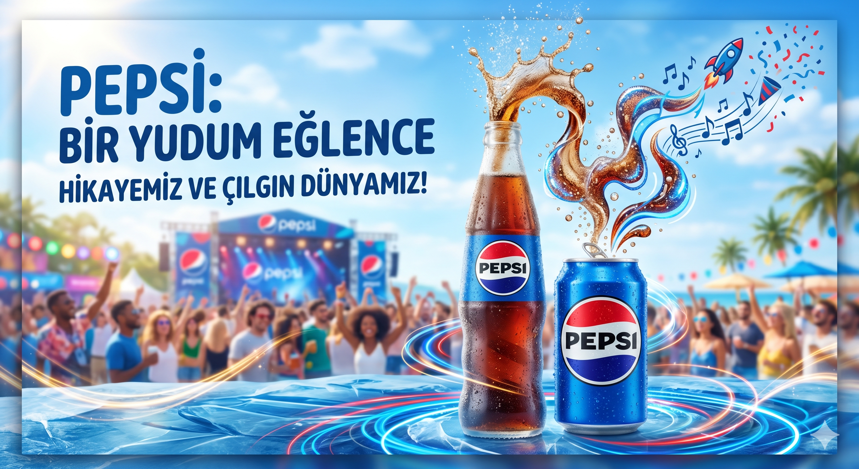 Mavi Kürenin Eğlenceli Tarihi: Bir Gazozdan Çok Daha Fazlası, Pepsi! 🔵🔴
